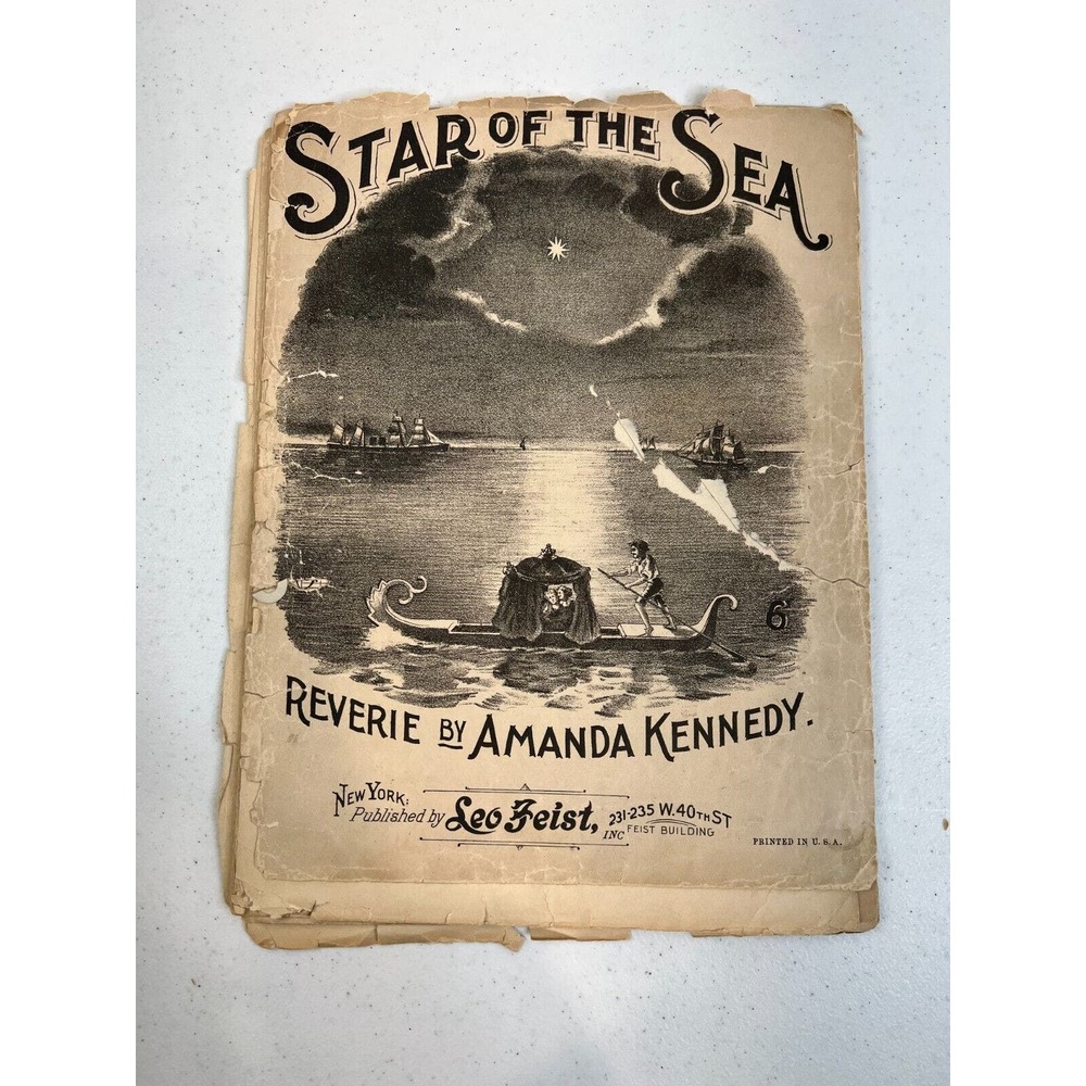 Vintage Star of the Sea Reverie Piano Solo by Amanda Kennedy Sheet Music‎